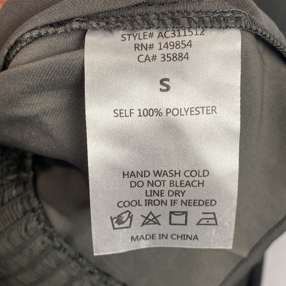 Anthropologie Sadie & Sage Satin Minute Stroll Smock Top Blouse Grey - Small - Picture 7 of 9